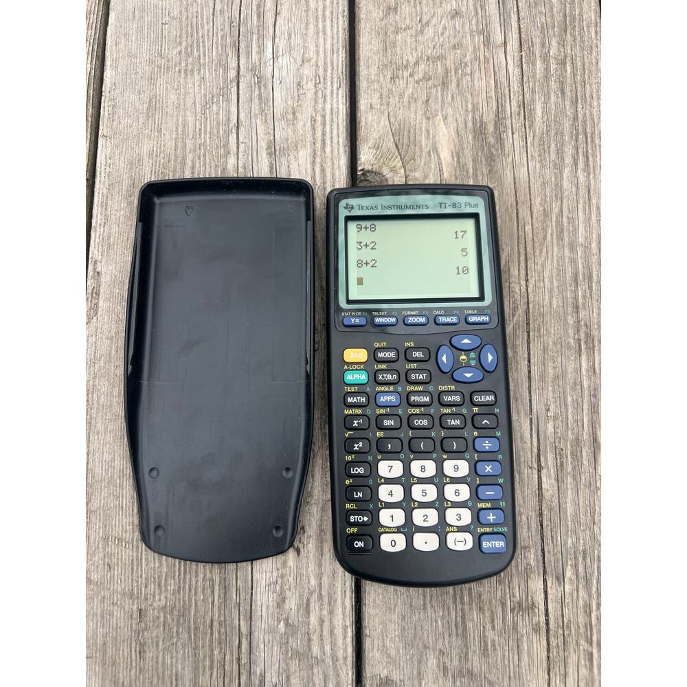 Texas Instrument TI 83 Plus calculator graphing math school education EUC